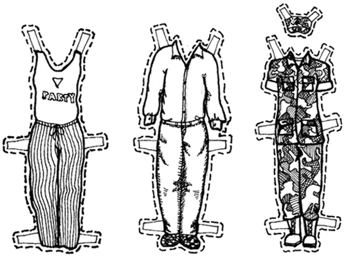 Greg Man Paper Doll Outfits